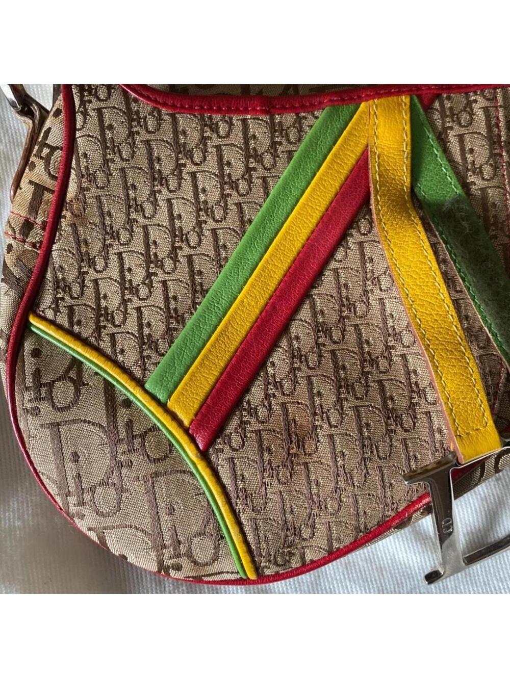 Dior Rasta Saddle Bag - Vintage by John Galliano - Picture 6 of 8